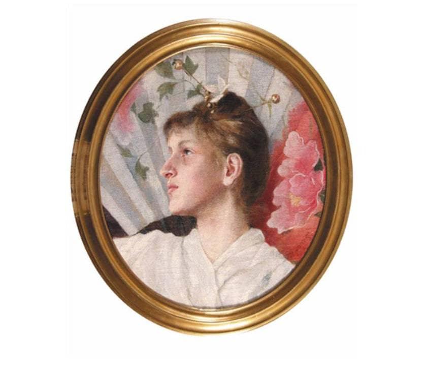 Portrait of a young girl by Wladyslaw Czachorski — hand-painted portrait oil painting reproduction on canvas