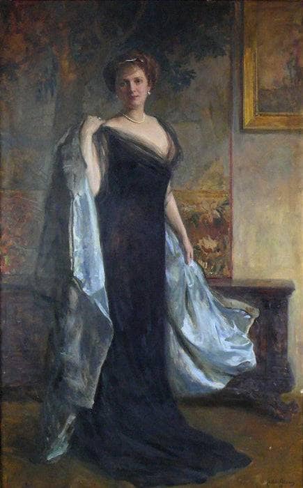 Portrait of a young lady by John Quincy Adams — hand-painted portrait oil painting reproduction on canvas