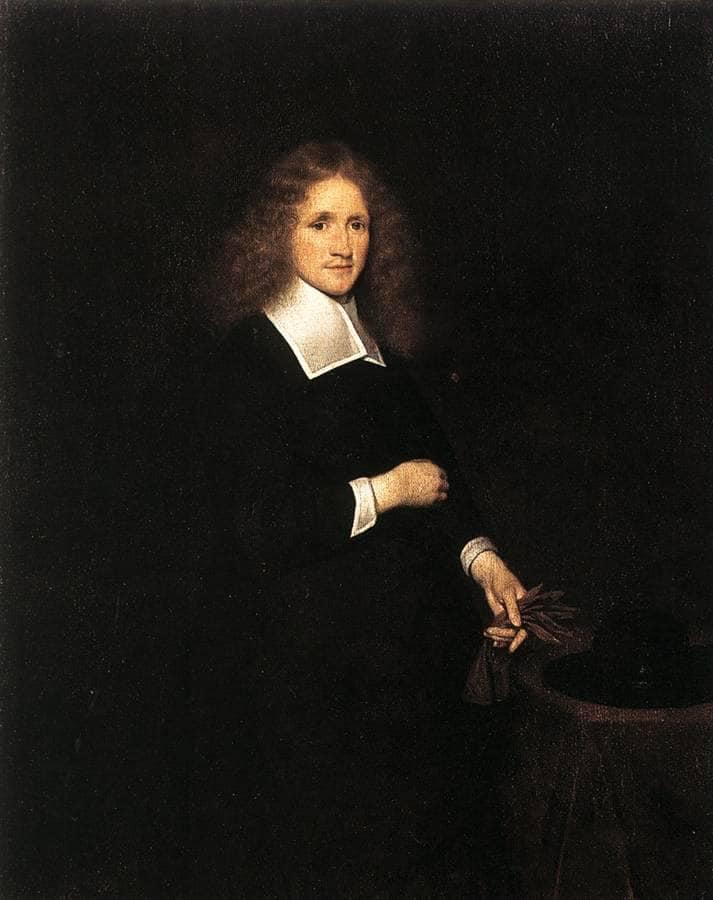 Portrait of a Young Man by Gerard Terborch — hand-painted portrait oil painting reproduction on canvas