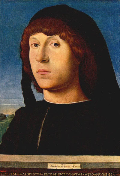 Portrait of a Young Man by Antonello da Messina — oil painting reproduction