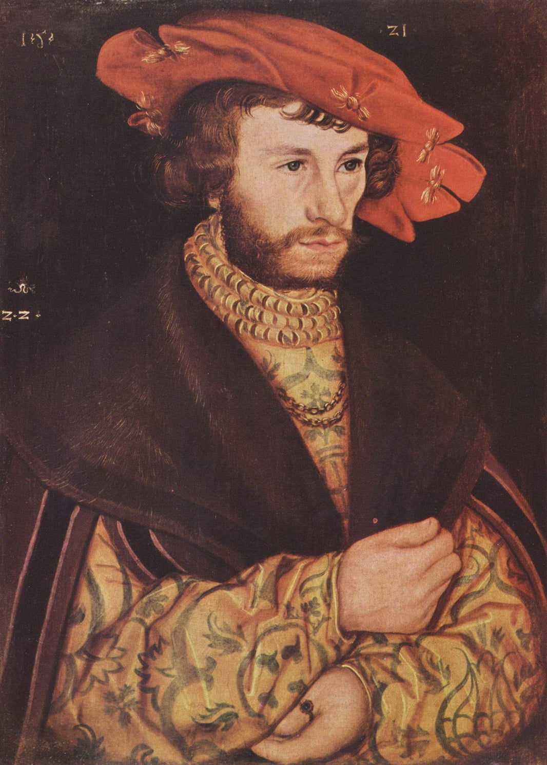 Portrait of a young man in hat by Lucas Cranach the Elder — hand-painted portrait oil painting reproduction on canvas