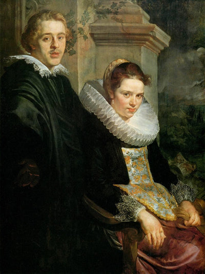 Portrait of a Young Married Couple in kitchen