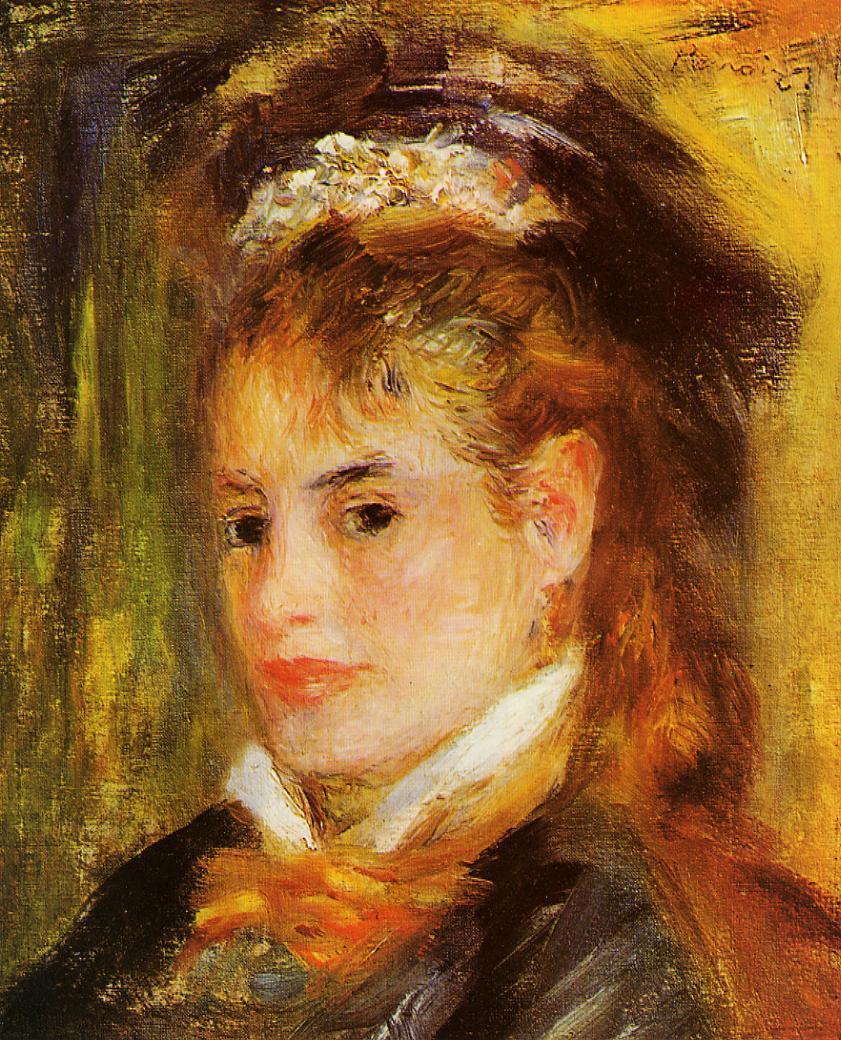 Portrait of a Young Woman - Pierre-Auguste Renoir