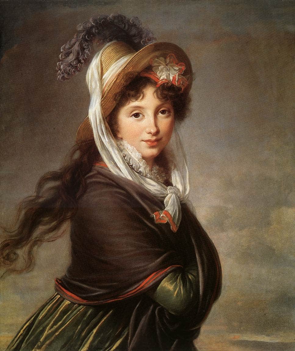 Portrait of a Young Woman by Louise Elisabeth Vigee Le Brun — hand-painted portrait oil painting reproduction on canvas