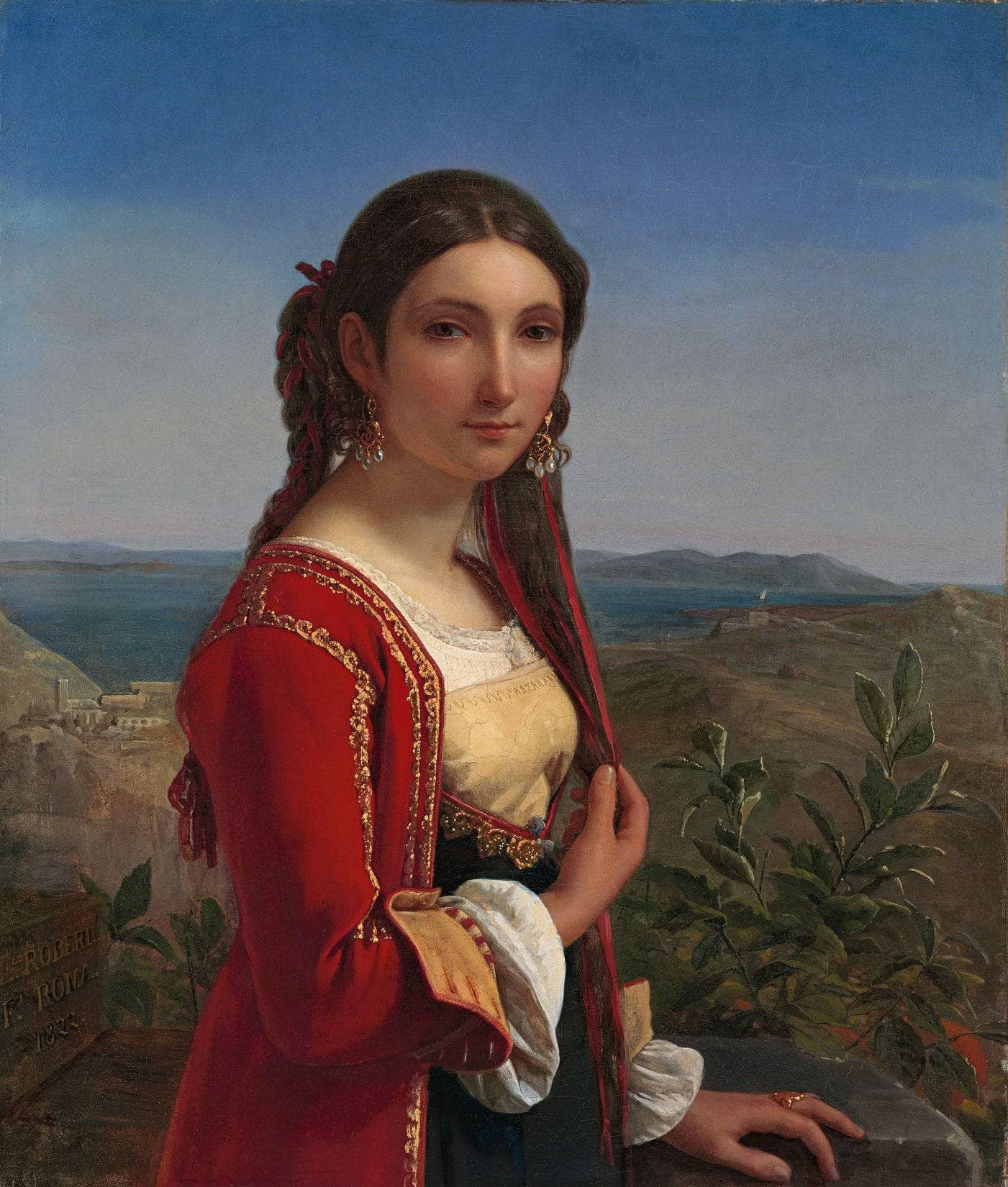 Portrait of a young woman of Retuna
