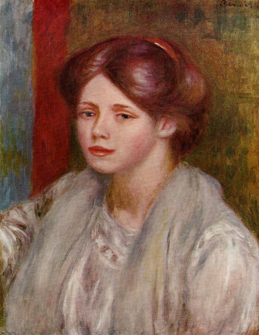 Portrait of a Young Woman - Pierre-Auguste Renoir