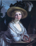 Portrait of a Young Woman by Pierre-Paul Prud'hon — male oil painting wall art, Neoclassicism