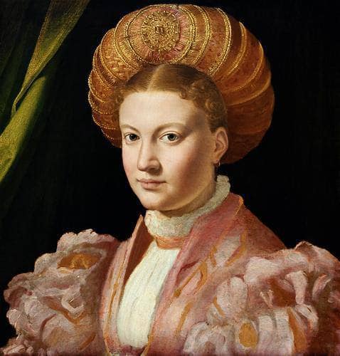 Portrait of a young woman, possibly Countess Gozzadini by Parmigianino — hand-painted portrait oil painting reproduction on canvas