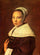 Portrait of a young woman in bedroom