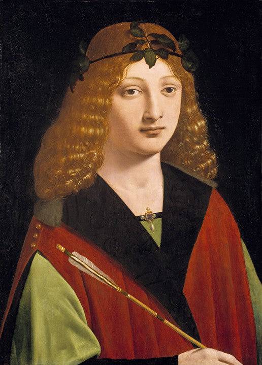 Portrait of a Youth Holding an Arrow - Giovanni Antonio Boltraffio