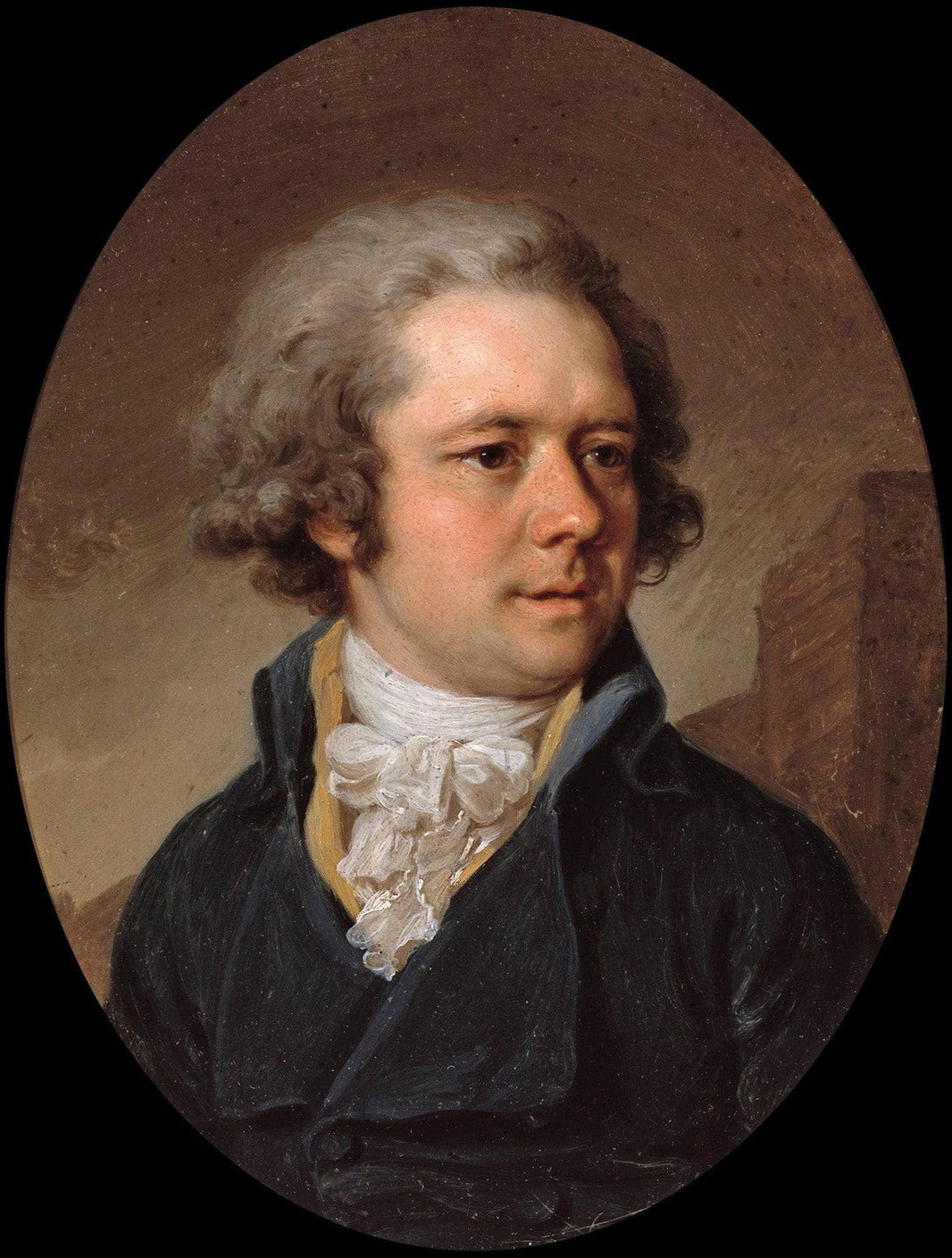 Portrait of Adam Adamovich Menelas by Vladimir Borovikovsky — hand-painted portrait oil painting reproduction on canvas