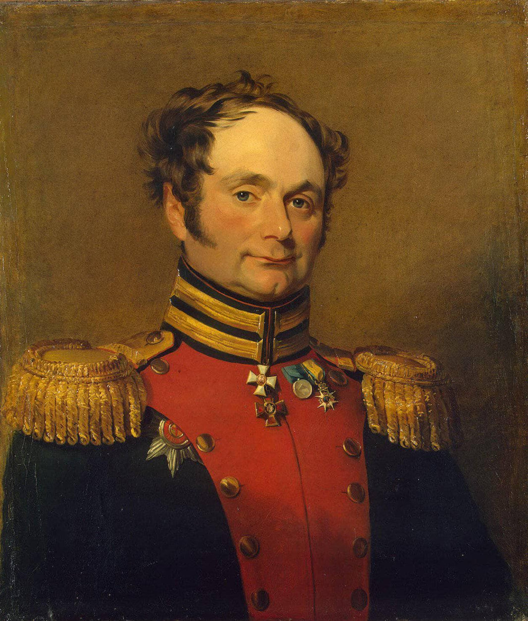 Portrait of Adam I. Bistrom by George Dawe — hand-painted portrait oil painting reproduction on canvas