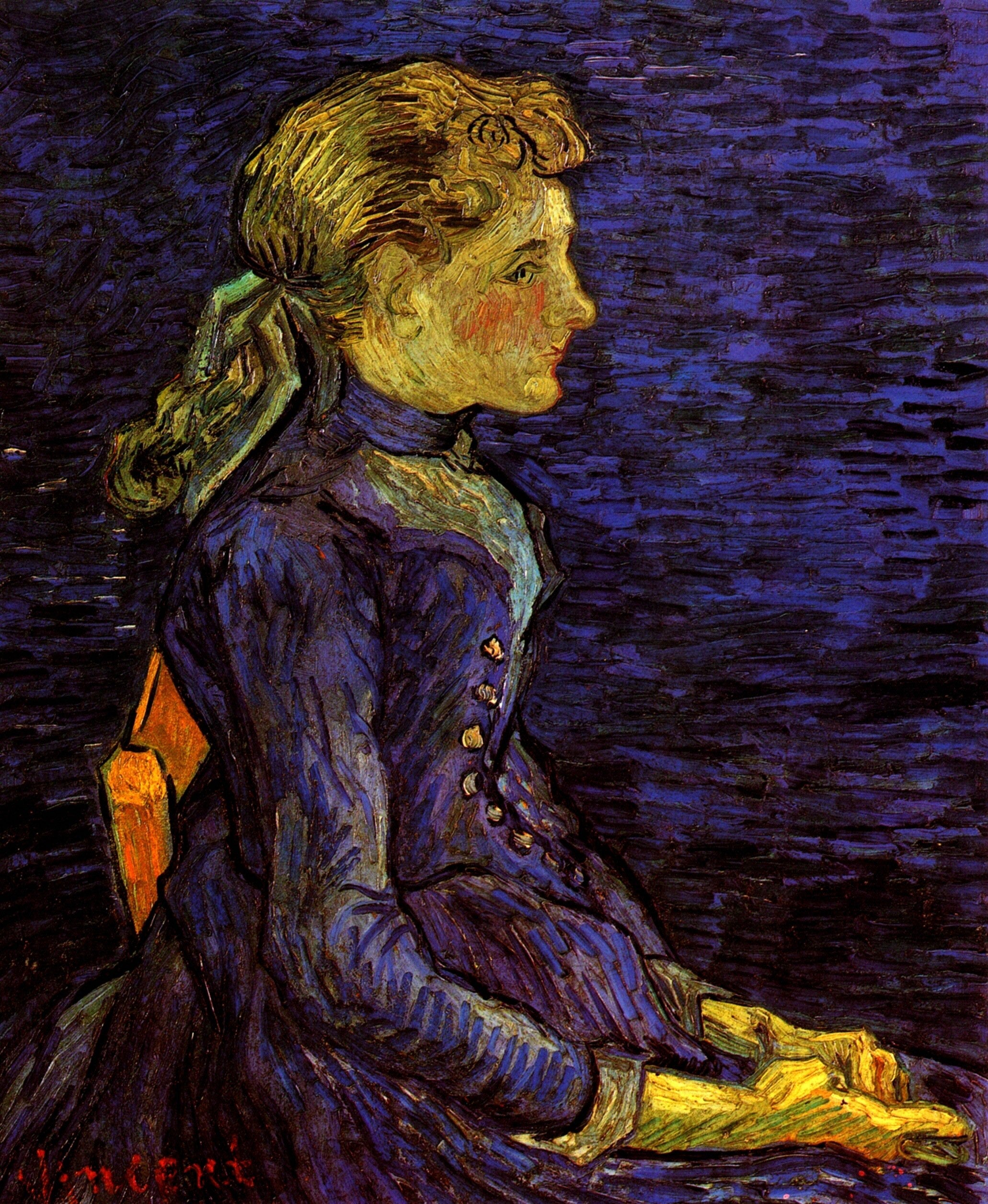 Portrait of Adeline Ravoux - Vincent van Gogh