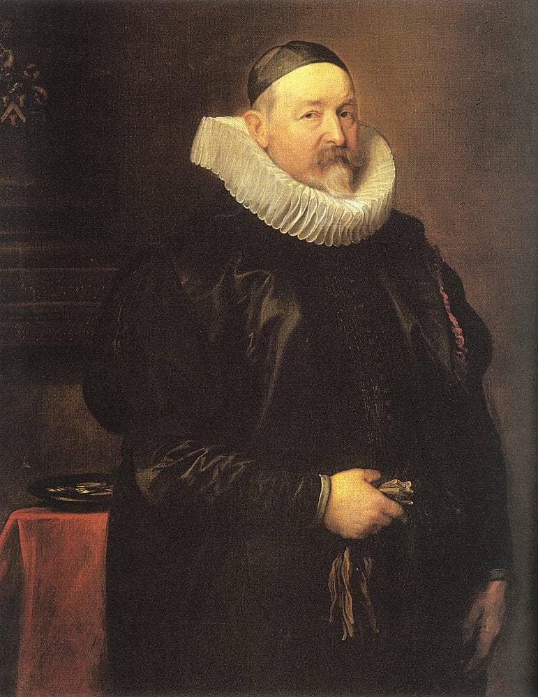 Portrait of Adriaen Stevens by Anthony van Dyck — hand-painted portrait oil painting reproduction on canvas