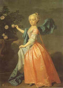 Portrait of Agnes Murray Kynnynmond by Allan Ramsay — female oil painting wall art, Rococo