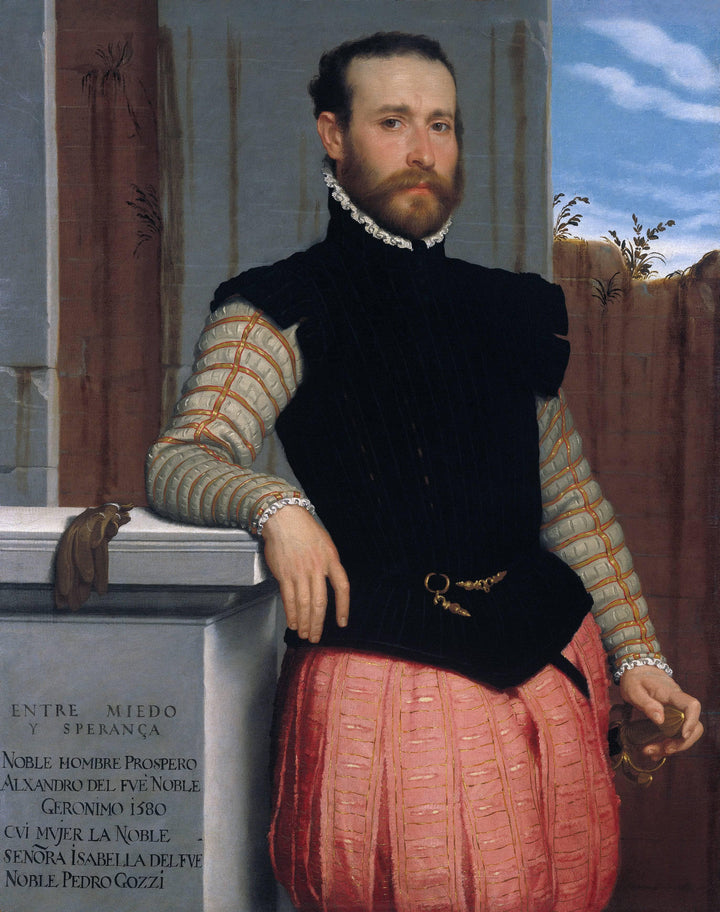 Portrait of Alessandri by Giovanni Battista Moroni — hand-painted portrait oil painting reproduction on canvas