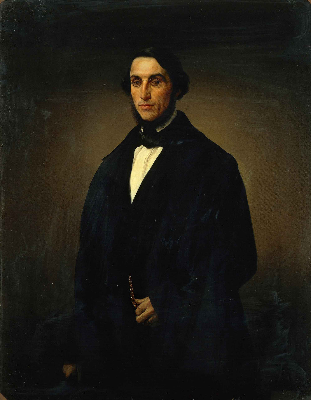 Portrait of Alessandro Negroni Prati Morosini by Francesco Hayez — hand-painted portrait oil painting reproduction on canvas