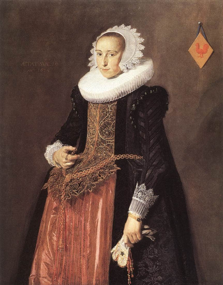 Portrait of Aletta Hanemans - Frans Hals