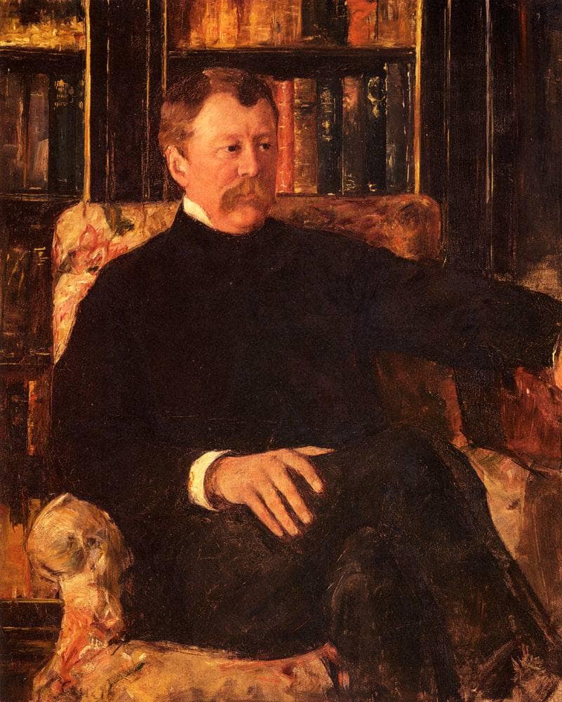 Portrait Of Alexander Cassatt by Mary Cassatt — hand-painted portrait oil painting reproduction on canvas