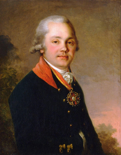 Portrait of Alexander Dmitrievich Arseniev in living room