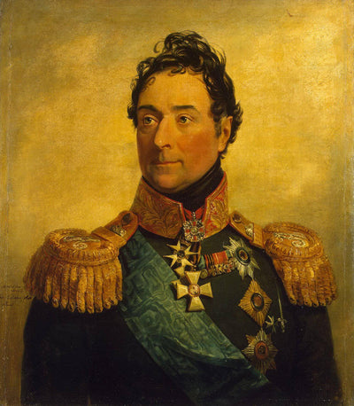 Portrait of Alexander F. Langeron in living room