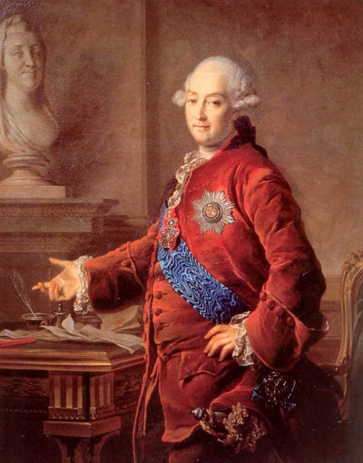 Portrait of Alexander Golytsyn in hallway