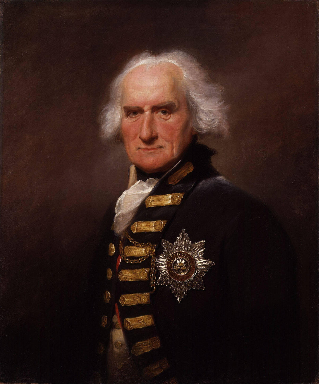 Portrait of Alexander Hood, 1st Viscount Bridport by Lemuel Francis Abbott — hand-painted portrait oil painting reproduction on canvas