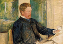 Portrait of Alexander J. Cassatt by Mary Cassatt — male oil painting wall art, Impressionism