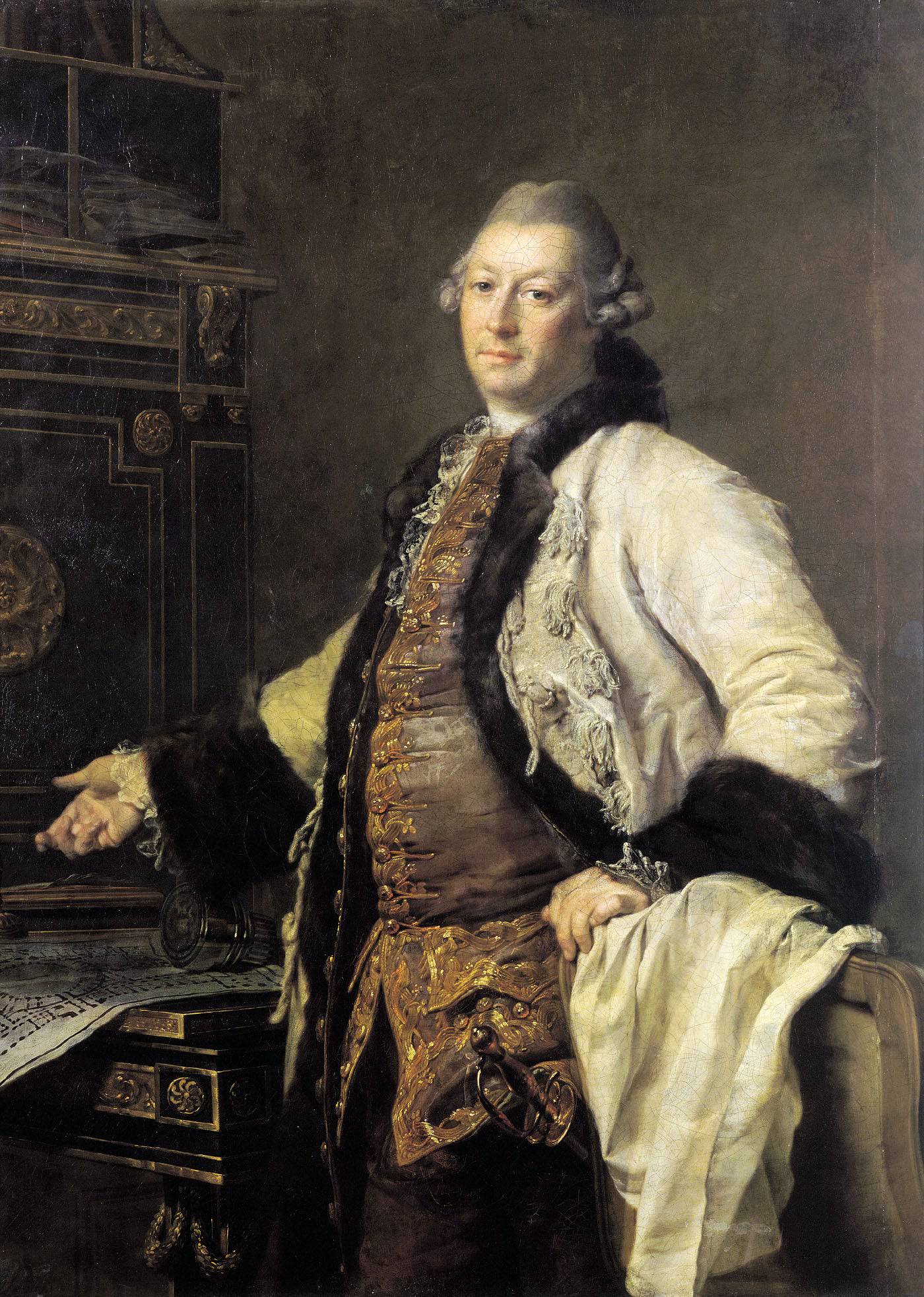 Portrait of Alexander Kokorinov, Director and First Rector of the Academy of Arts in St. Petersburg. - Dmitry Levitzky