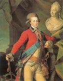 Portrait of Alexander Lanskoy, Aide-de-camp to the Empress by Dmitry Levitzky — male oil painting wall art, Neoclassicism