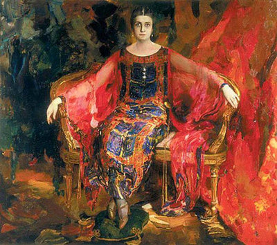 Portrait of Alexandra Balashova by Filipp Malyavin — oil painting reproduction