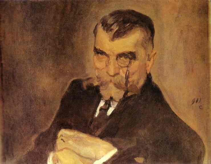 Portrait of Alexei Stakhovich by Valentin Serov — hand-painted portrait oil painting reproduction on canvas