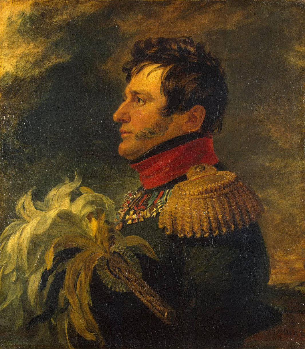 Portrait of Alexey I. Bartolomey by George Dawe — hand-painted portrait oil painting reproduction on canvas