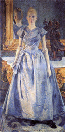 Portrait of Alice Sethe by Theo van Rysselberghe, male oil painting wall art, Pointillism