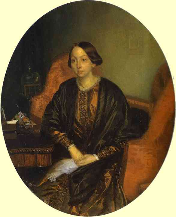 Portrait of Amalia Legrand - Pavel Fedotov