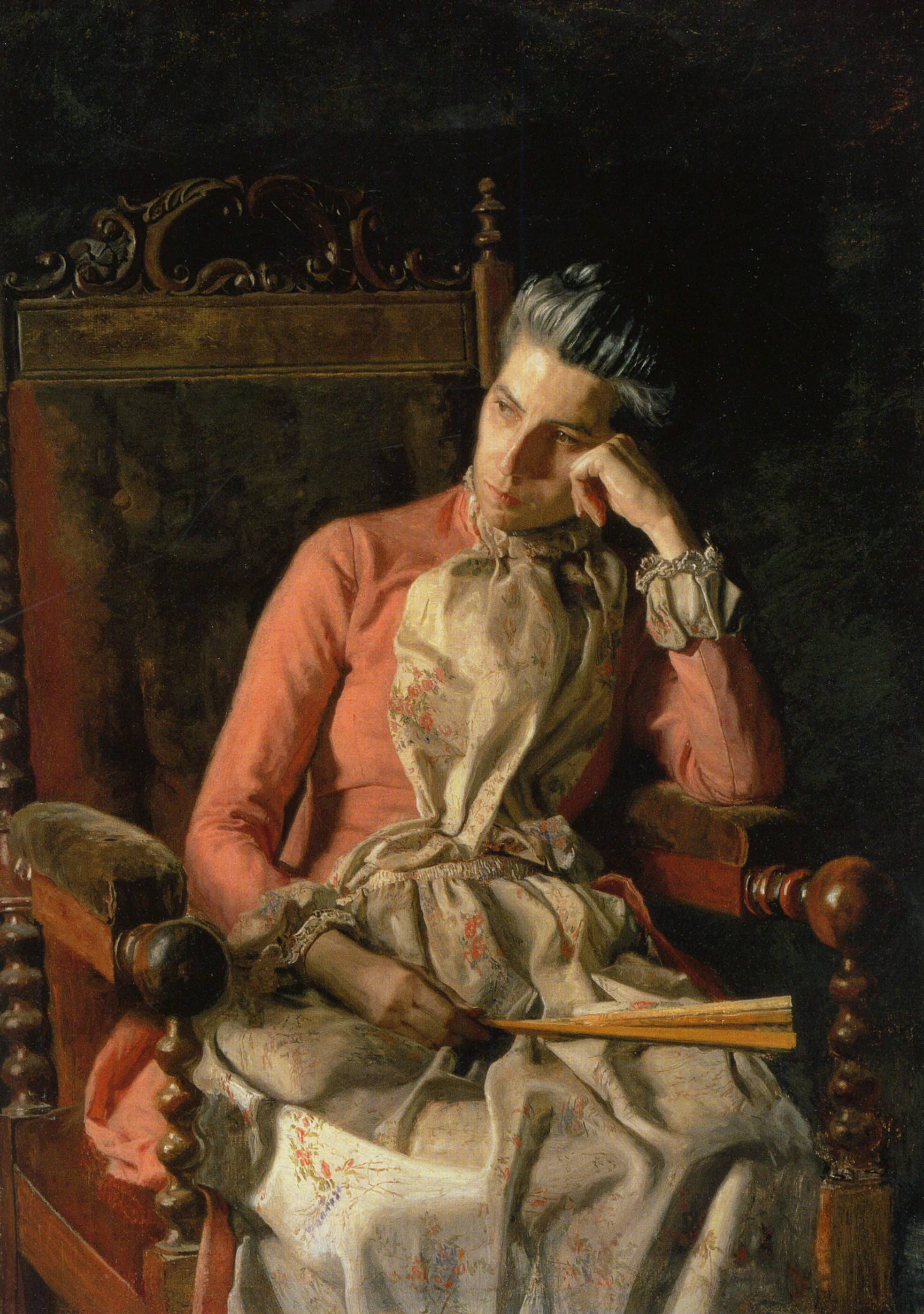 Portrait of Amelia Van Buren - Thomas Eakins