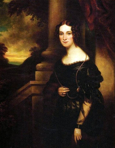 Portrait of Amélie of Leuchtenberg in study