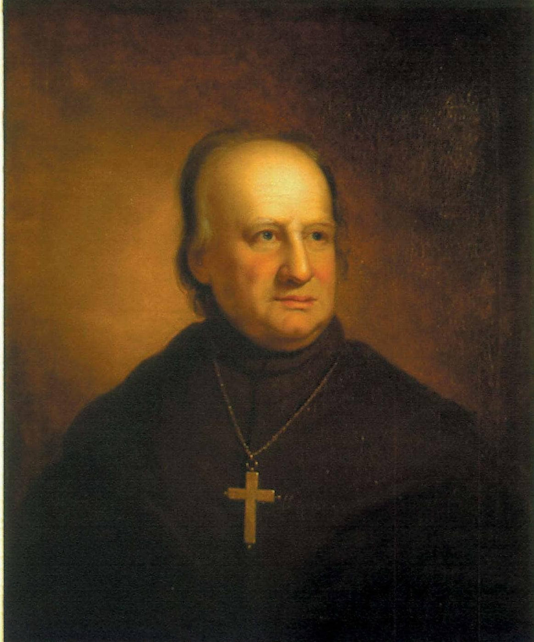 Portrait of America's First Bishop and Archbishop, John Carroll by Rembrandt Peale — hand-painted portrait oil painting reproduction on canvas
