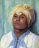 Portrait of an Algerian by Guy Rose — male oil painting wall art, Impressionism