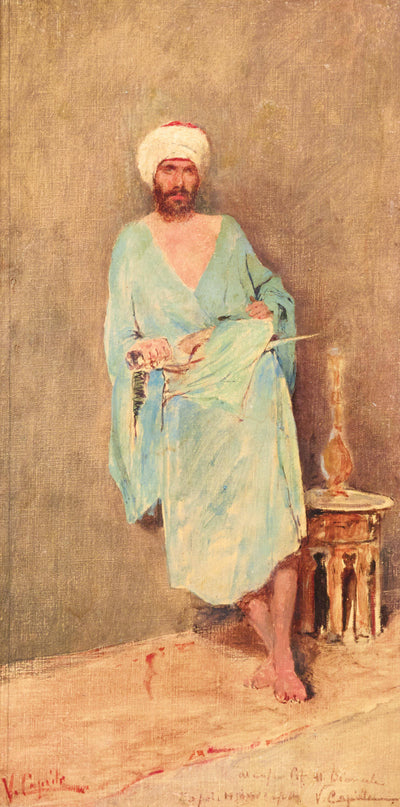 Portrait of an Arab in kitchen