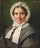 Portrait of an elderly woman with a bonnet in apartment