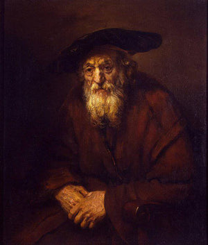 Portrait of an Old Jew - Rembrandt