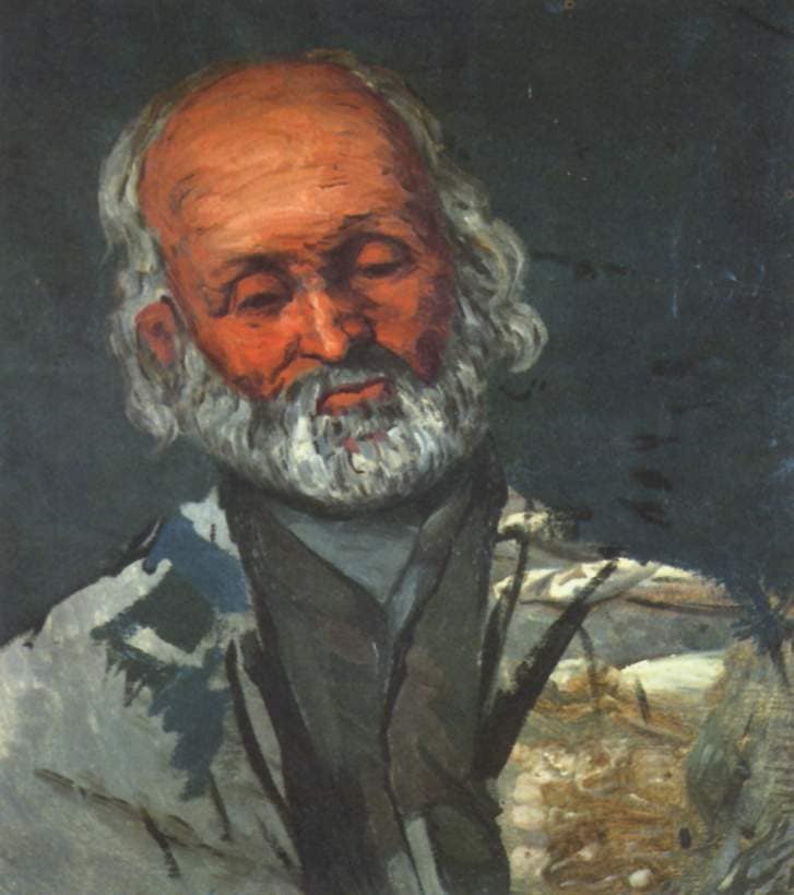 Portrait of an old man on gallery wrap