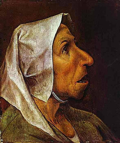 Portrait of an Old Woman in study