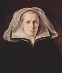 Portrait of the Artist`s Mother by Guido Reni — male oil painting wall art, Baroque