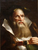 Portrait of an Oriental Philosopher by Giovanni Domenico Tiepolo — male oil painting wall art, Rococo