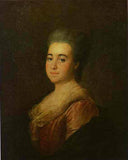 Portrait of an Unknown Lady in a Pink Dress by Dmitry Levitzky — hand-painted portrait oil painting reproduction on canvas