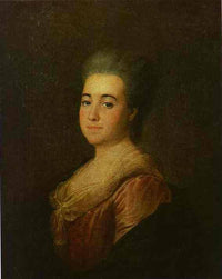 Portrait of an Unknown Lady in a Pink Dress by Dmitry Levitzky — hand-painted portrait oil painting reproduction on canvas