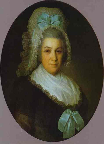 Portrait of an Unknown Lady in a White Cap by Fyodor Rokotov — oil painting reproduction