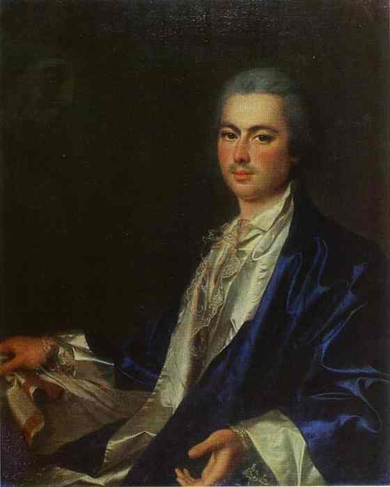 Portrait of an Unknown Man from Saltykov Family - Dmitry Levitzky